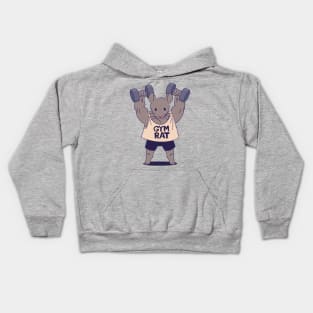 Anime gym rat Kids Hoodie